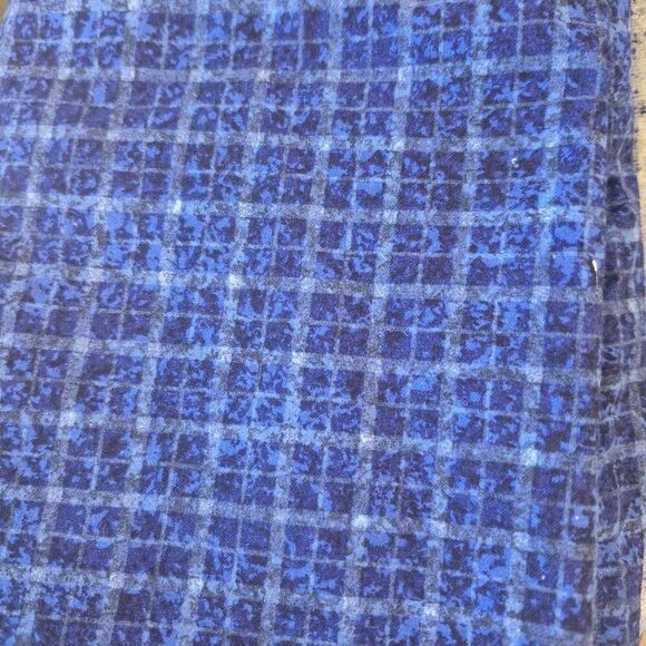 Fabric, Navy Blue Quilting Cotton Checks Prewashed 40" x 1 yd - Picture 1 of 4